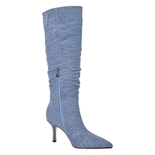 Women's Pointed Toe Slim Heel Knee High Boots
