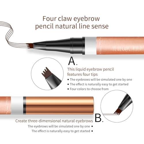 2# Dark Brown 6-Color Waterproof Eyebrow Pen