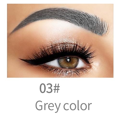 Q706 4-Tipped Dark Brown Eyebrow Pen, Precise & Long-lasting — 3#Grey