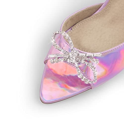 Richealnana Women's Rhinestone Slip-On Mule Sandals