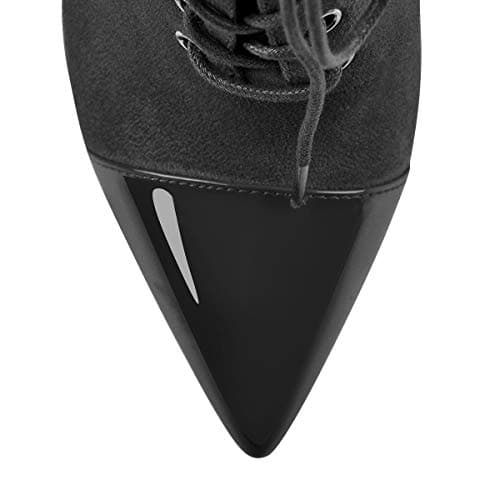 Richealnana Women's Pointed Toe Lace-Up Stilettos Ankle Boots