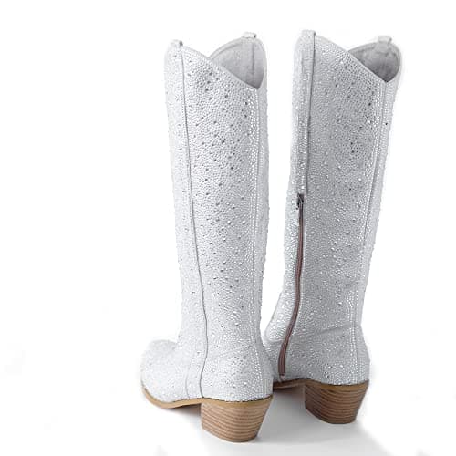 YEOTREAN Women's Classic Cowboy Boots