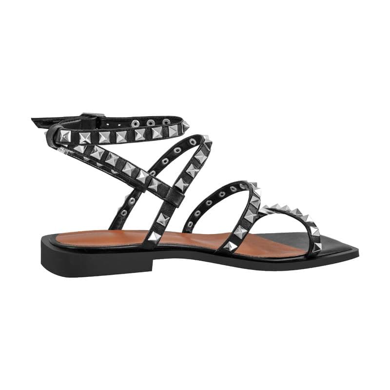 Women's Gladiator Studded Ankle Strap Sandals