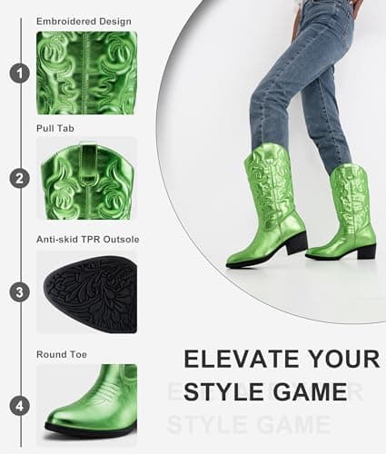 Women's Cowboy Knee High Boots