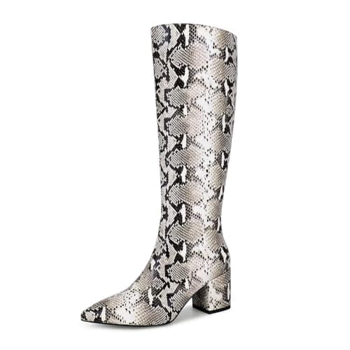 Wetkiss Sparkly Rhinestone Knee High Boots for Women Weddings Dates — Brownsnake