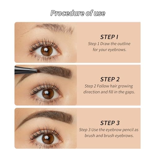 2# Dark Brown 6-Color Waterproof Eyebrow Pen