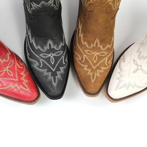 Western Cowboy Boots for Women Embroidered Thigh-High Cowgirl Style