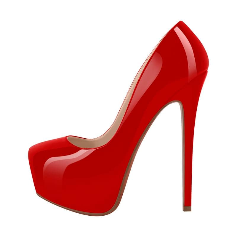 Richealnana Women's Double Platform Stiletto Heels — Red B
