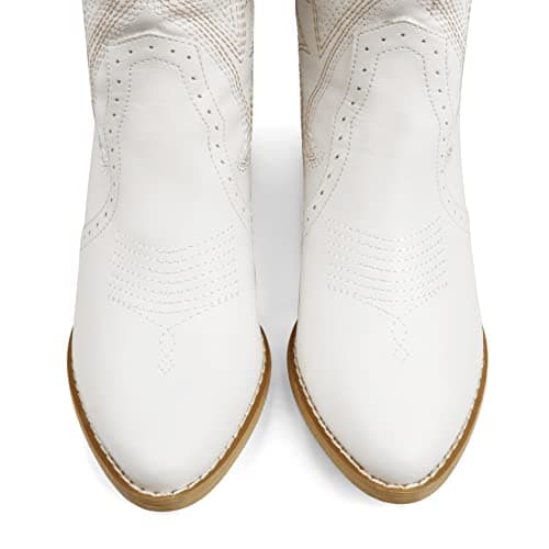 Zzheels Women Mid-calf Cowboy Boots