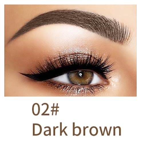 Q706 4-Tipped Dark Brown Eyebrow Pen, Precise & Long-lasting — 2#Dark Brown