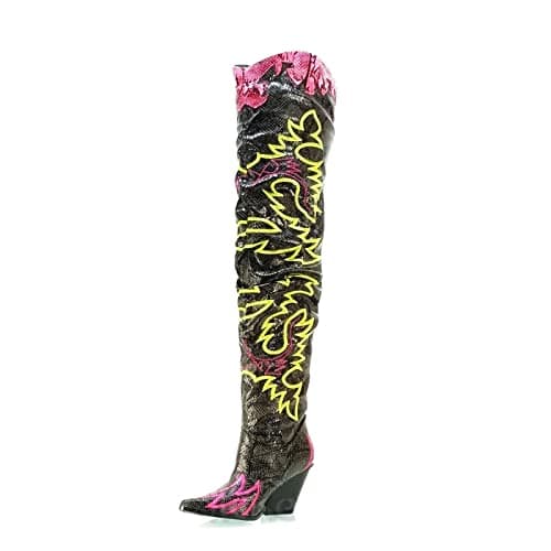 Cape Robbin Kelsey-21 Western Cowgirl Boots for Women — Multi