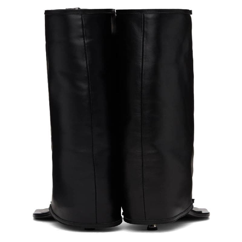 Richealnana Women's Knee High Foldover Stiletto Sandals