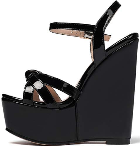 YODEKS Women's Platform Wedge Sandals-Ankle Strap Heel