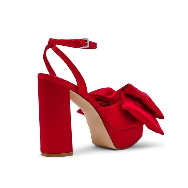 Richealnana Women's Platform Ankle Strap Buckle Heel Sandals for Party Prom Wedding