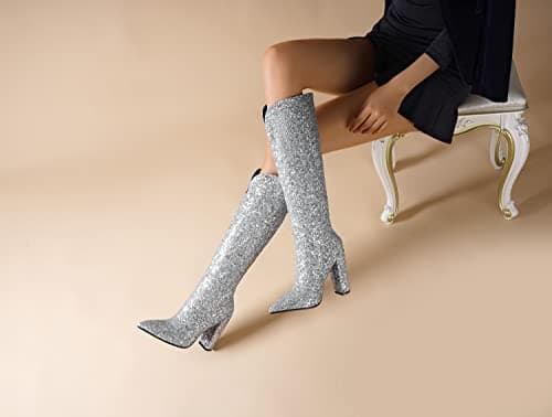 Women's Slim Calf Knee High Boots