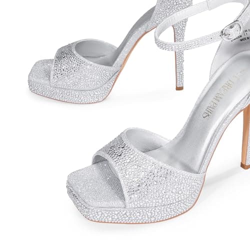 Dream Pairs Women's High Heel Platform Ankle Strap Open Toe Sexy Sandals