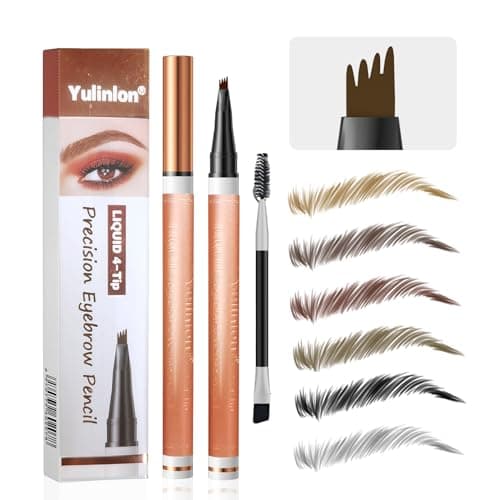 2# Dark Brown 6-Color Waterproof Eyebrow Pen