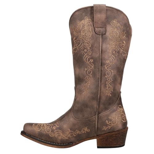ROPER Women's Riley Scroll Embroidery Snip Toe Boot
