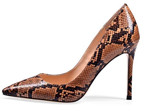 Eldof Women's Classic 4" Stiletto Heel Dress Pumps, Size 5-13 — Brownsnake