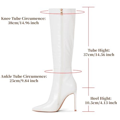 Elisabet Tang Women's 4 inch Stiletto Knee High Boot Leather Suede