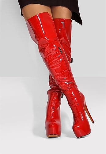 Richealnana Women's Comfortable Platform Lace Up Side Zipper Over the Knee High Boots for Casual Wear
| Richealnana Women's Stylish Platform Lace Up Side Zipper Over the Knee High Boots for Snow Days
| Richealnana Women's Fashionable Platform Lace U