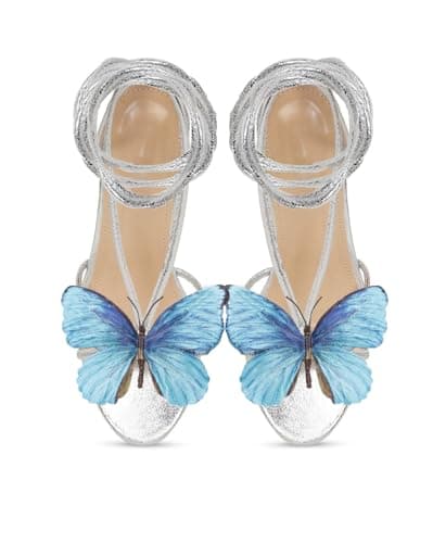 MissHeel Platform Lace-Up High Heels with Butterfly Detail
