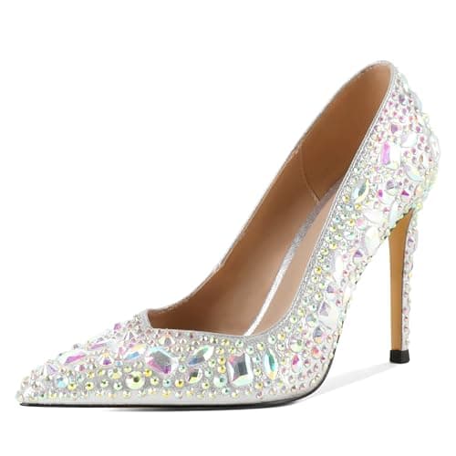 Eldof Women's Classic 4" Stiletto Heel Dress Pumps, Size 5-13