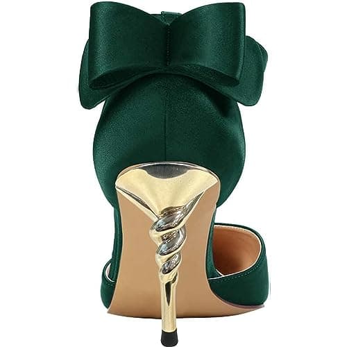 FSJ Women's D'orsay Pointed Toe Ankle Strap Heels Size 4-15 US Party Shoes