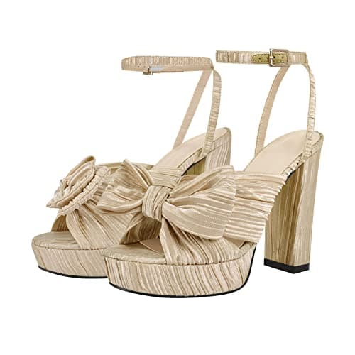 Richealnana Women's Platform Chunky Heel Sandals