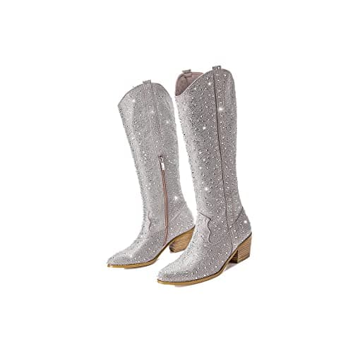YEOTREAN Women's Classic Cowboy Boots