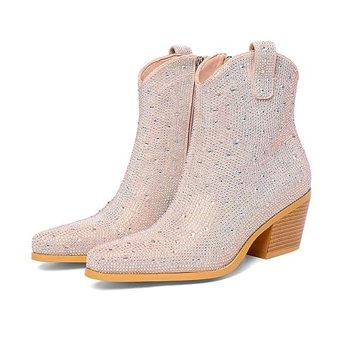 Women's Sparkly Rhinestone Cowboy Boots