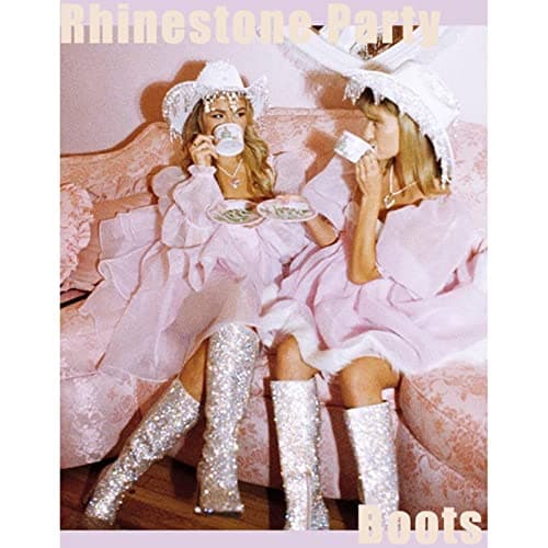 MUCCCUTE Women's Sparkly Rhinestone Ankle Boots for Party and Wedding