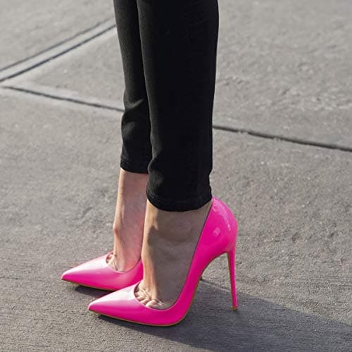 Elisabet Tang Women's Pointed Toe 4.7 inch Stiletto Heels Party Shoes