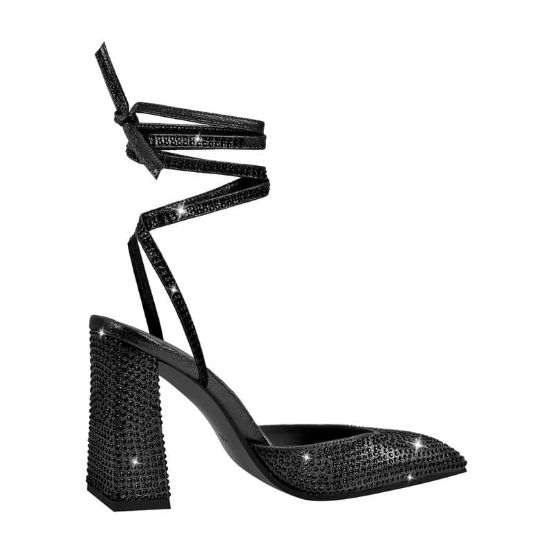 Richealnana Women's Rhinestones Strappy Sandals for Party Prom