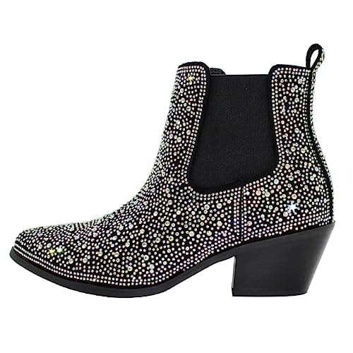 CIERWS Women's Embroidered Western Cowgirl Knee-High Boots — Ra-black