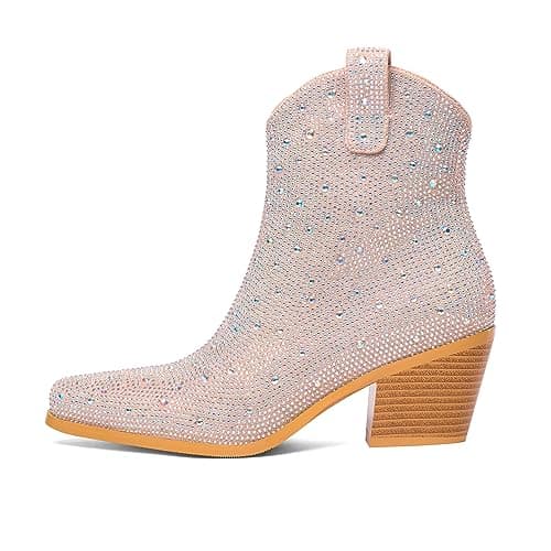 Women's Sparkly Rhinestone Cowboy Boots