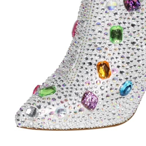 Sparkly Rhinestones Ankle Boots