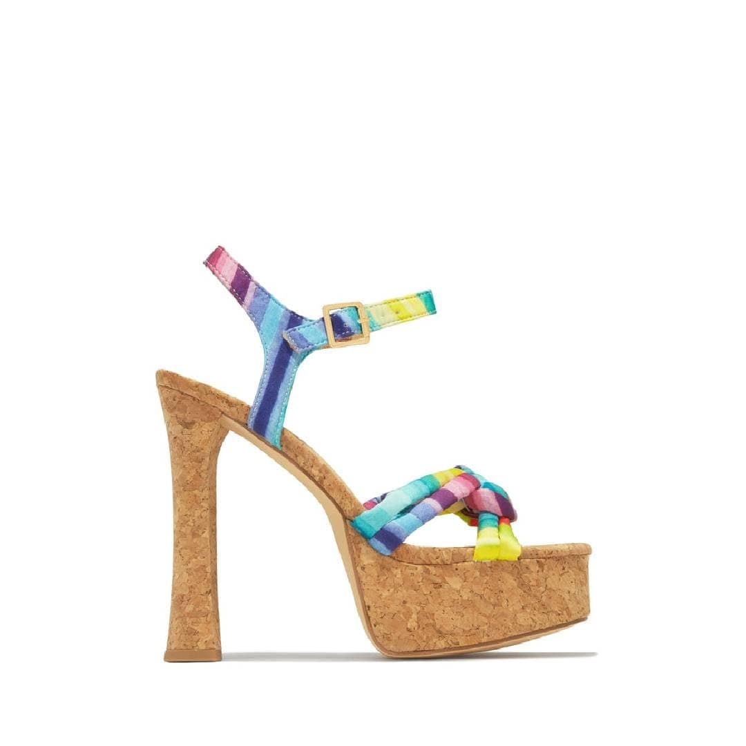 Richealnana Women's Colorful Summer Chunky Heel Platform Sandals