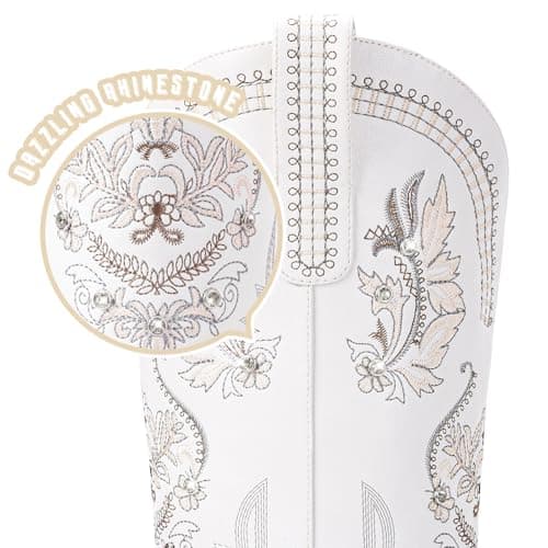 Vintage Sparkly Rhinestone Cowboy Boots for Women