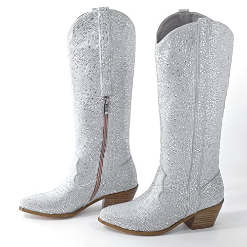 YEOTREAN Women's Classic Cowboy Boots