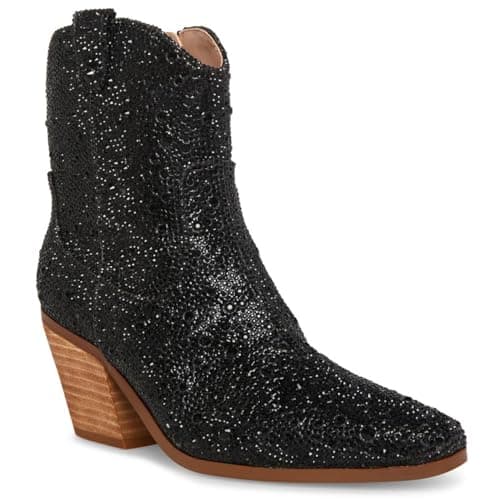 Betsey Johnson Women's Diva Western Boot — Black