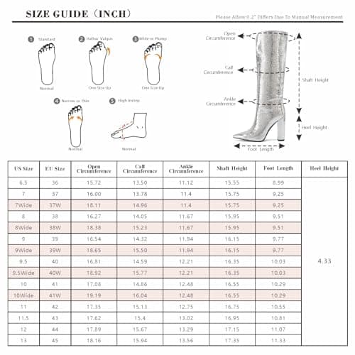 Women's Slim Calf Knee High Boots