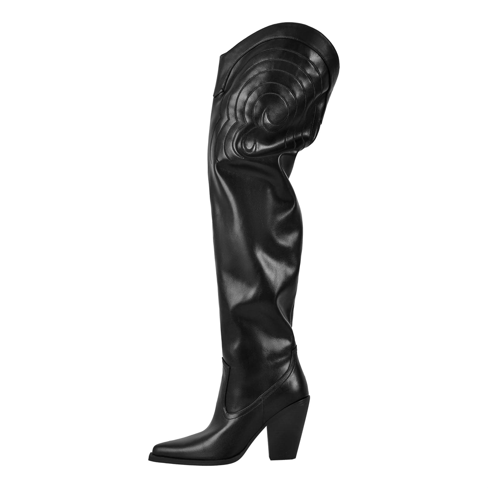Richealnana Women's Cowboy Over-the-Knee Boots