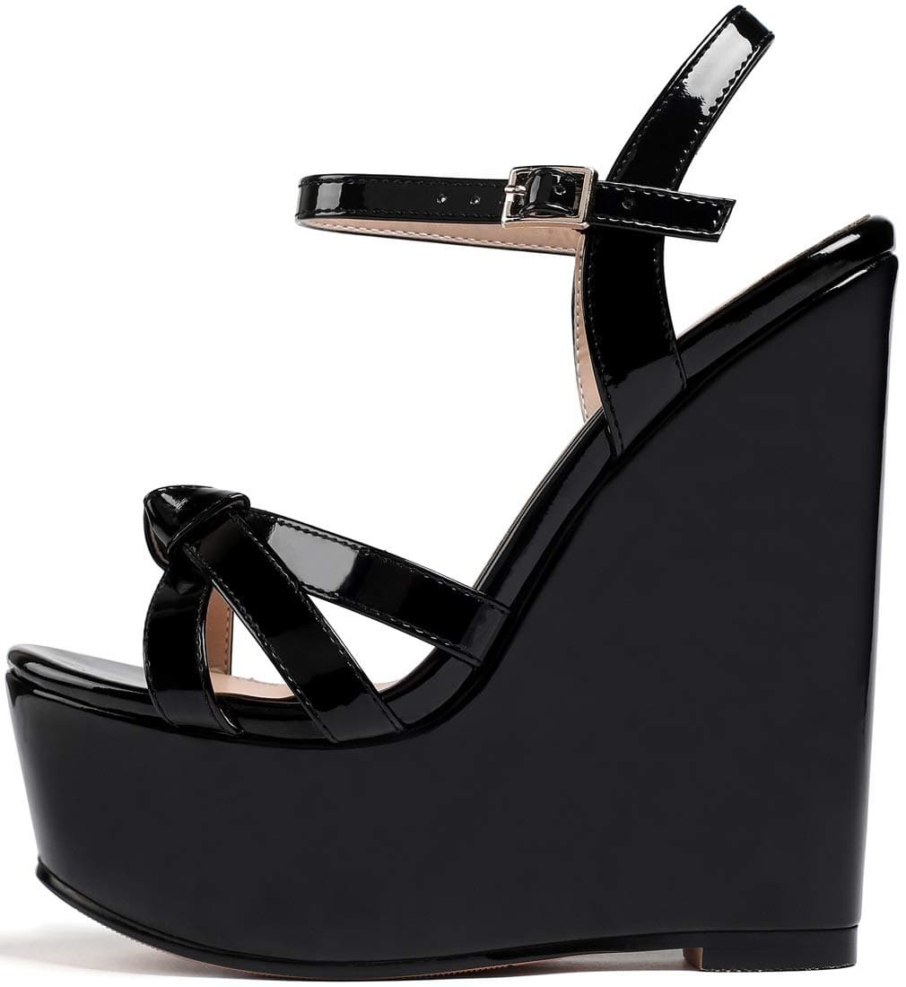 YODEKS Women's Platform Wedge Sandals-Ankle Strap Heel