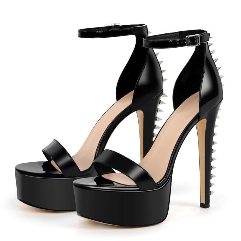 Richealnana Women's Platform Stiletto Ankle Strap Sandals