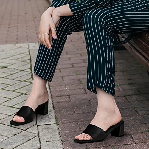 Refined Product Titles:

1. Women's Square Open Toe Heeled Sandals
2. Women's Diana Mule Sandal