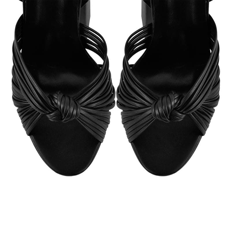 Richealnana Strappy Platform Chunky Heeled Slingback Sandals