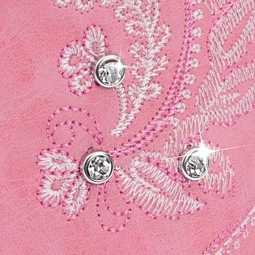 Vintage Sparkly Rhinestone Cowboy Boots for Women — Pink