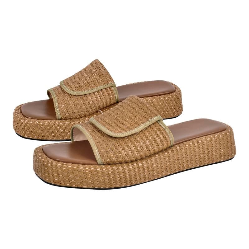 Richealnana Women's Braided Slide Sandals