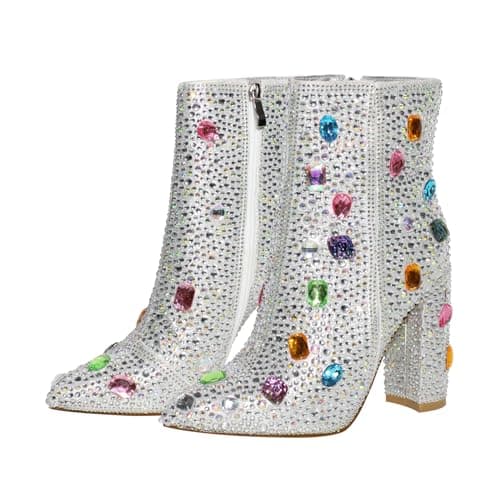 Sparkly Rhinestones Ankle Boots